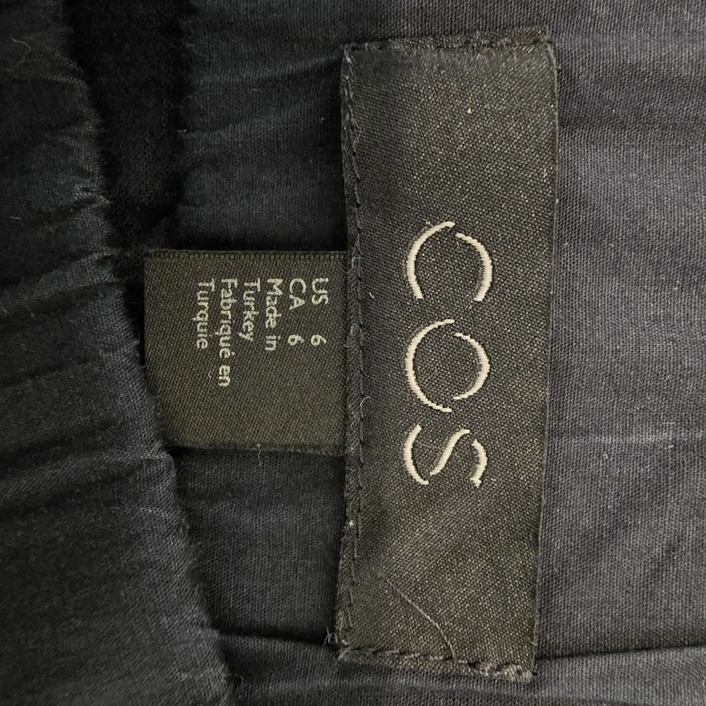 COS Womens Maxi Skirt Navy Blue‎ With Pockets Size 6 Preppy